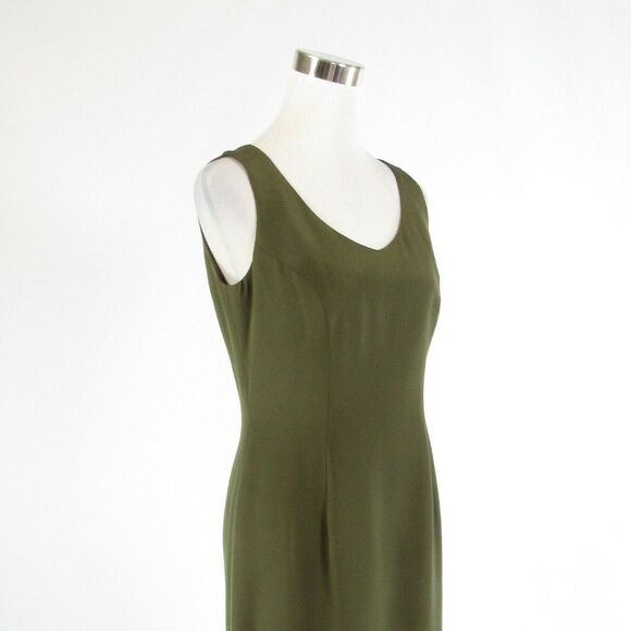Naeem Khan green silk maxi dress 8 - Picture 4 of 8